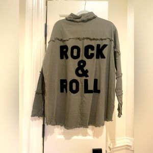 Elan new with tags Rock and Roll distressed shacket size L